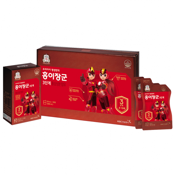 Nước hồng sâm trẻ em KGC Hàn Quốc 20ml x 30 gói số 3 | kgcvietnam.vn