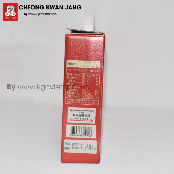 Nước Hồng Sâm Won KGC Jung Kwan Jang Hàn Quốc 70ml x 15 gói | kgcvietnam.vn