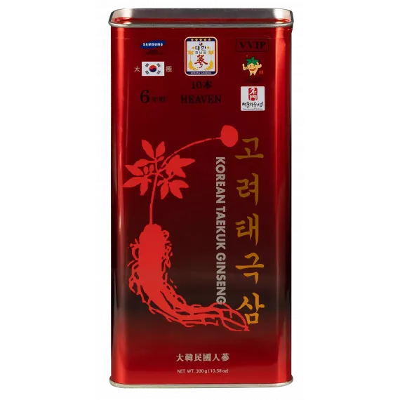 Thiên Sâm Chính Phủ Hàn Quốc Củ Khô VVIP 300g 10 củ