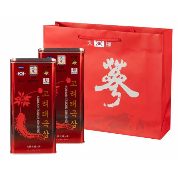 Thiên Sâm Chính Phủ Hàn Quốc Củ Khô VVIP 300g 10 củ