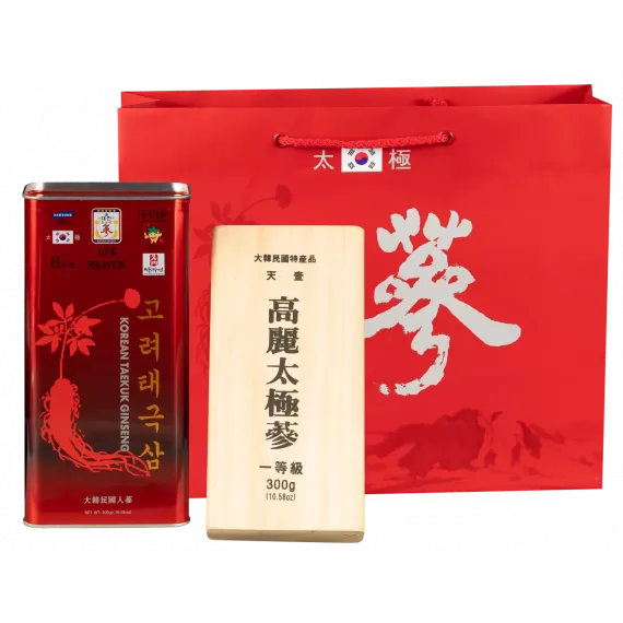 Thiên Sâm Chính Phủ Hàn Quốc Củ Khô VVIP 300g 10 củ