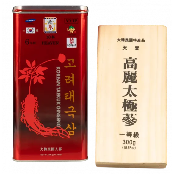 Thiên Sâm Chính Phủ Hàn Quốc Củ Khô VVIP 300g 10 củ