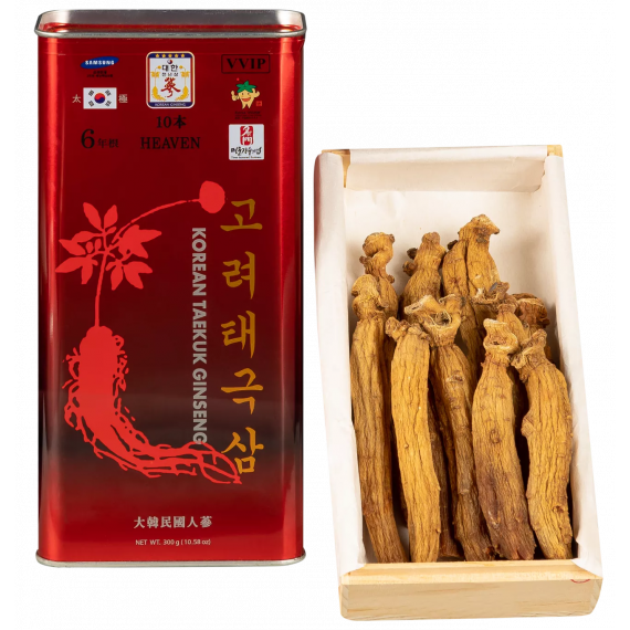 Thiên Sâm Chính Phủ Hàn Quốc Củ Khô VVIP 300g 10 củ