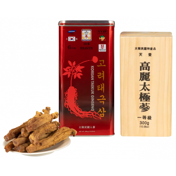Thiên Sâm Chính Phủ Hàn Quốc Củ Khô VVIP 300g 10 củ