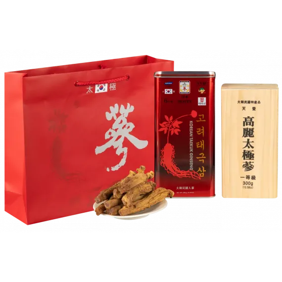Thiên Sâm Chính Phủ Hàn Quốc Củ Khô VVIP 300g 10 củ