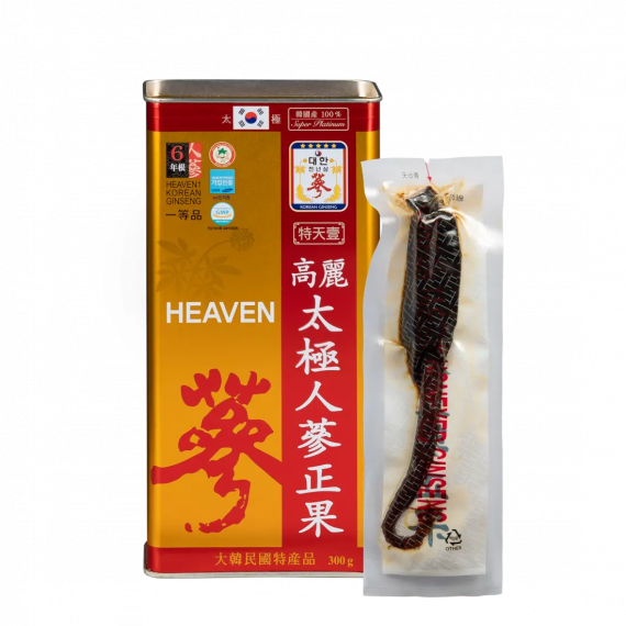 Thiên Sâm Chính Phủ Tẩm Mật Ong VVIP 300g 6 Củ