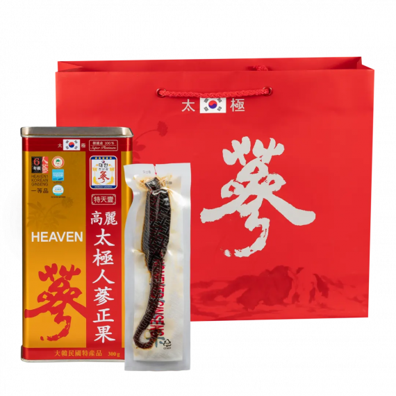 Thiên Sâm Chính Phủ Tẩm Mật Ong VVIP 300g 6 Củ