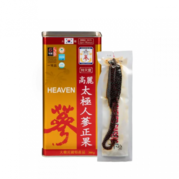 Thiên Sâm Chính Phủ Tẩm Mật Ong VVIP 300g 6 Củ