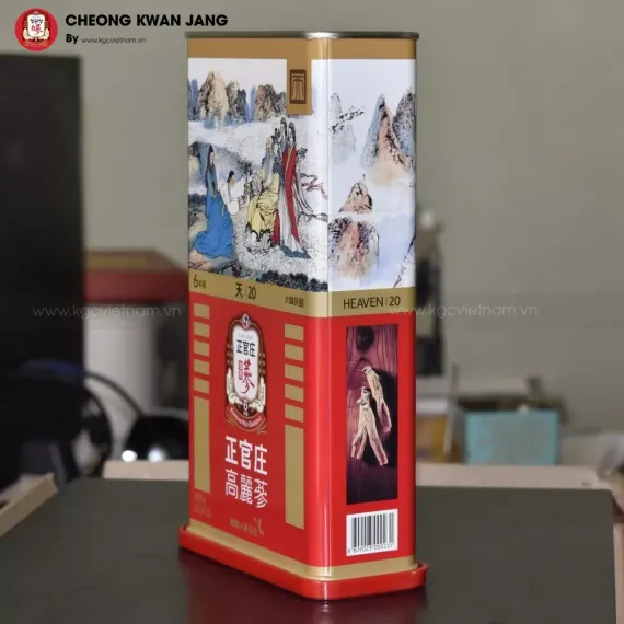 Thiên sâm củ khô KGC Jung Kwan Jang HEAVEN ROOTS 150g số 20 (hộp 7 củ)