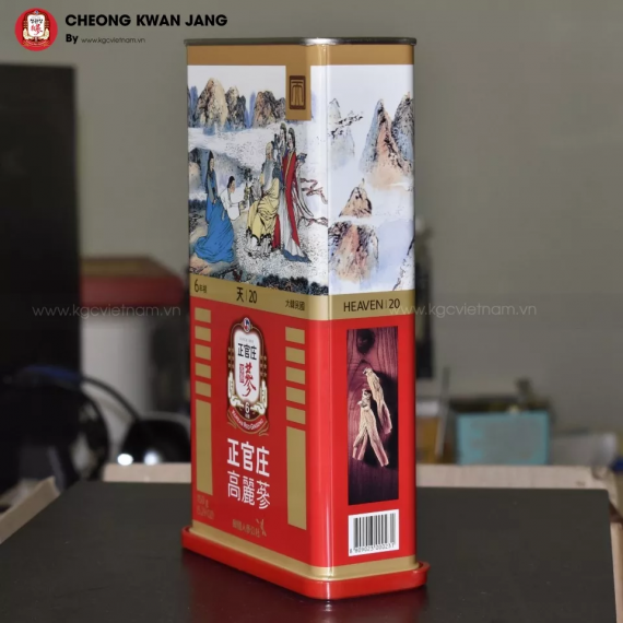 Thiên sâm củ khô KGC Jung Kwan Jang HEAVEN ROOTS 150g số 20 (hộp 7 củ)