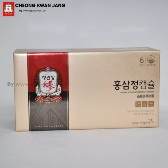 Viên hồng sâm KGC Jung Kwan Jang Extract Capsule 600mg x 300 viên | kgcvietnam.vn