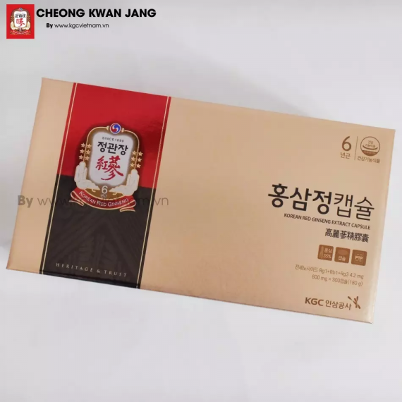 Viên hồng sâm KGC Jung Kwan Jang Extract Capsule 600mg x 300 viên | kgcvietnam.vn