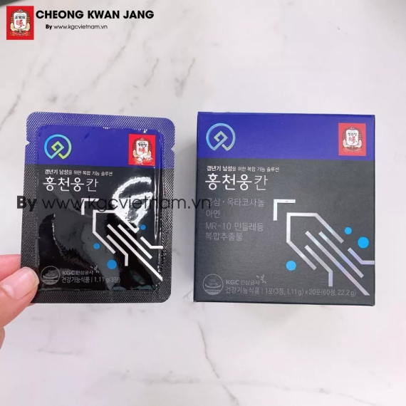 Viên hồng sâm dành cho nam giới KGC Jung Kwan Jang Hong Cheon Woong Khan 180 viên | kgcvietnam.vn