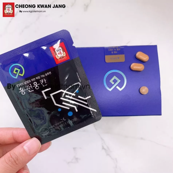 Viên hồng sâm dành cho nam giới KGC Jung Kwan Jang Hong Cheon Woong Khan 180 viên | kgcvietnam.vn