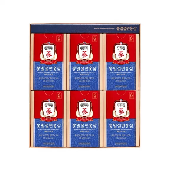 Hồng sâm lát tẩm mật ong KGC Jung Kwan Jang 20g x 12 gói | kgcvietnam.vn