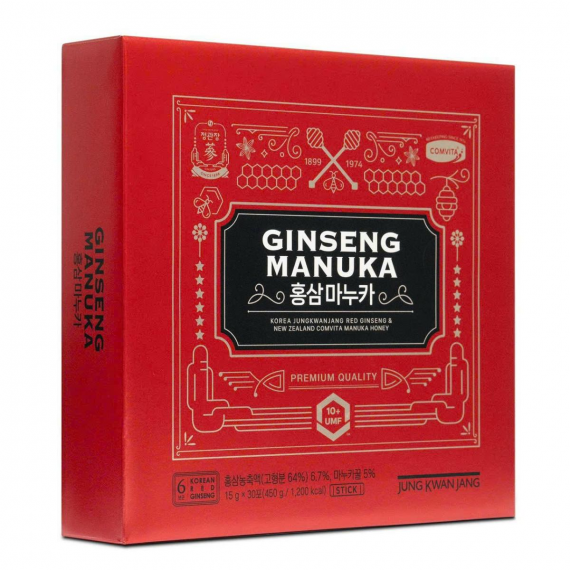 Tinh chất hồng sâm mật ong Manuka KGC Jung Kwan Jang 15g x 30 gói | kgcvietnam.vn