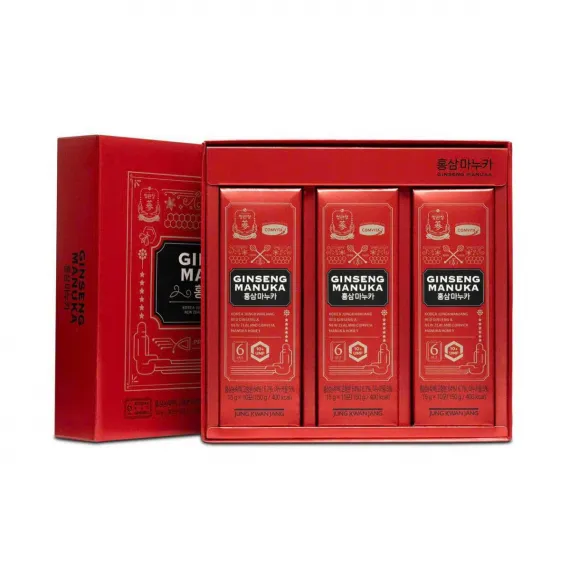 Tinh chất hồng sâm mật ong Manuka KGC Jung Kwan Jang 15g x 30 gói | kgcvietnam.vn