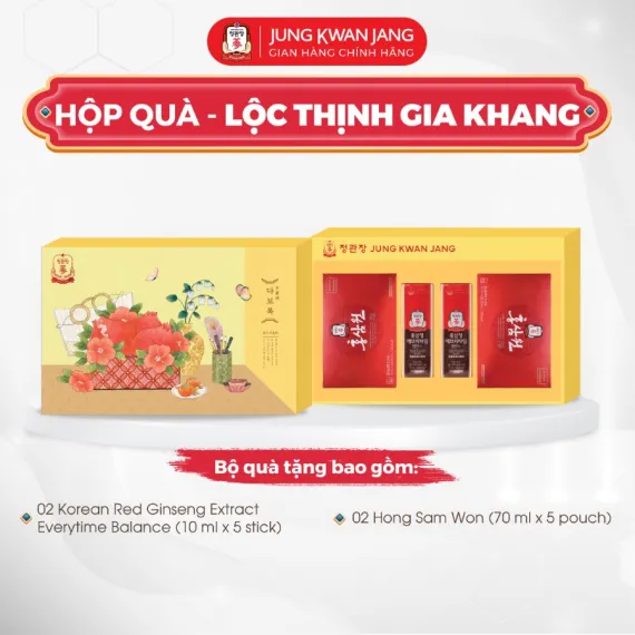 Bộ Quà Tặng Hồng Sâm KGC Cheong Kwan Jang Lộc Thịnh Gia Khang