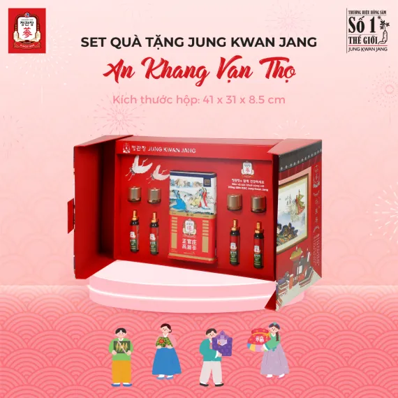 Hộp Quà Tặng Hồng Sâm Vip KGC Jung Kwan Jang An Khang Vạn Thọ | kgcvietnam.vn