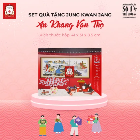 Hộp Quà Tặng Hồng Sâm Vip KGC Jung Kwan Jang An Khang Vạn Thọ | kgcvietnam.vn