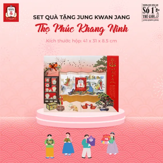 Hộp Quà Tặng Hồng Sâm VIP KGC Jung Kwan Jang Thọ Phúc Khang Minh | kgcvietnam.vn