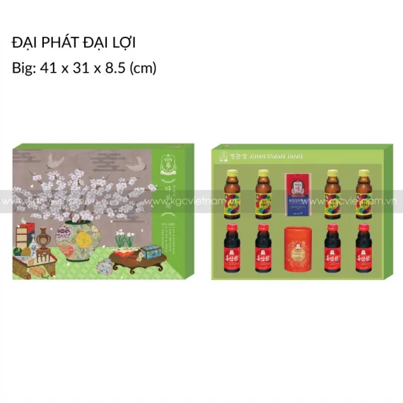 Hộp quà tặng hồng sâm cao cấp KGC Đại Phát Đại Lợi | kgcvietnam.vn