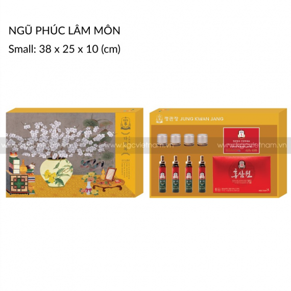 Hộp quà tặng hồng sâm cao cấp KGC Ngũ Phúc Lâm Môn | kgcvietnam.vn