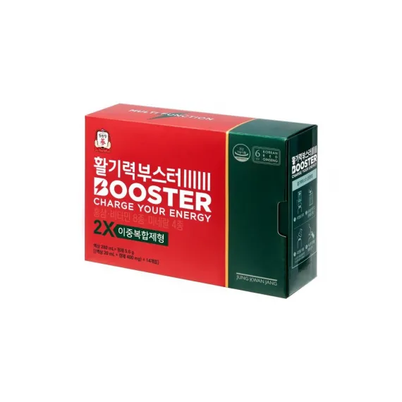 Nước hồng sâm Vital Tonic Bosster KGC Jung Kwan Jang 14 ống + 14 viên vitamin tổng hợp | kgcvietnam.vn