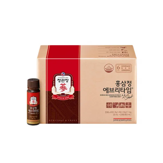 Nước Hồng Sâm KGC Jung Kwan Jang Everytime Shot 20ml x 20 Chai | kgcvietnam.vn