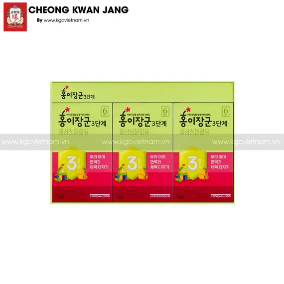 Nước hồng sâm trẻ em số 3 Jung Kwan Jang 20ml x 30 gói mẫu mới 2023 | kgcvietnam.vn