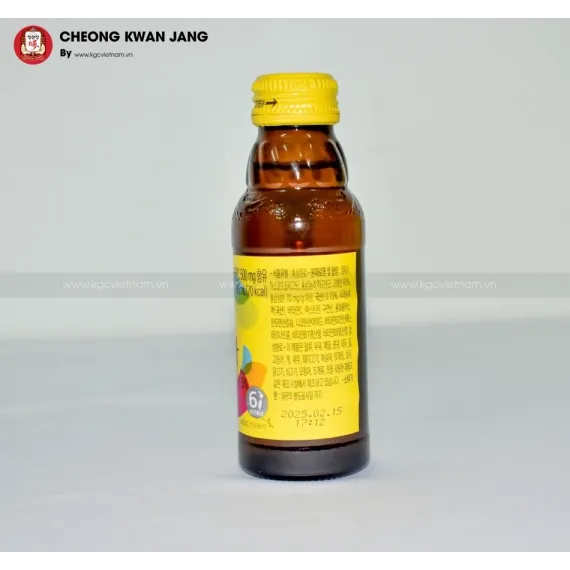 Nước uống tăng lực hồng sâm KGC Jung Kwan Jang Vita 100ml x 10 chai | kgcvietnam.vn