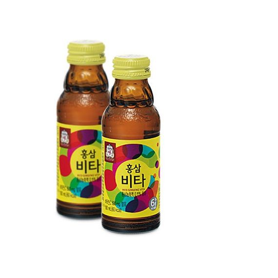 Nước uống tăng lực hồng sâm KGC Jung Kwan Jang Vita 100ml x 10 chai