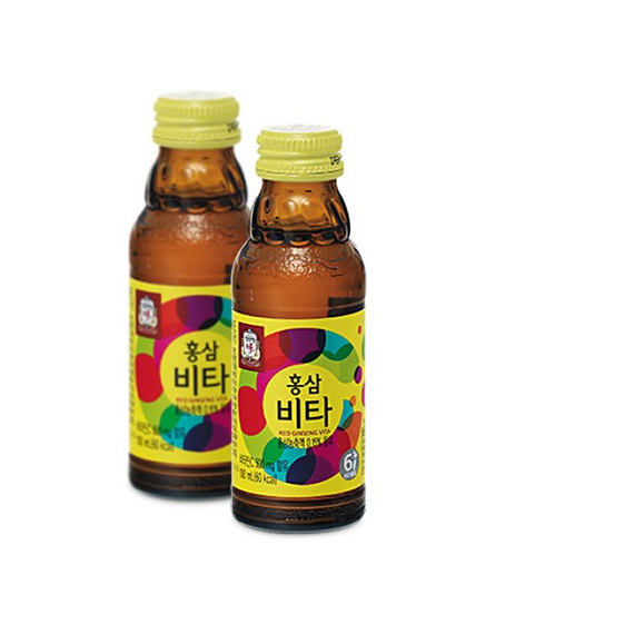 Nước uống tăng lực hồng sâm KGC Jung Kwan Jang Vita 100ml x 10 chai | kgcvietnam.vn