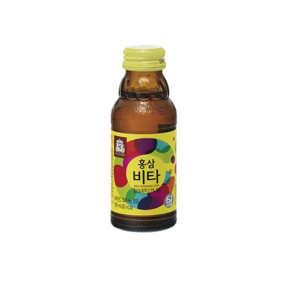 Nước uống tăng lực hồng sâm KGC Jung Kwan Jang Vita 100ml x 10 chai | kgcvietnam.vn