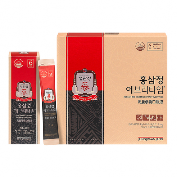 Nước hồng sâm Jung Kwan Jang - KGC Everytime 10ml x 30 gói | kgcvietnam.vn