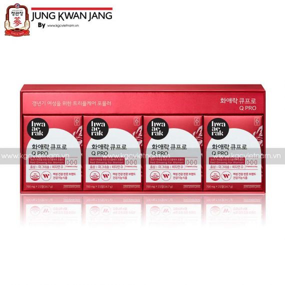 Viên hồng sâm phụ nữ KGC Jung Kwan Jang Hwa Ae Rak Q PRO 700mg x 84 viên
