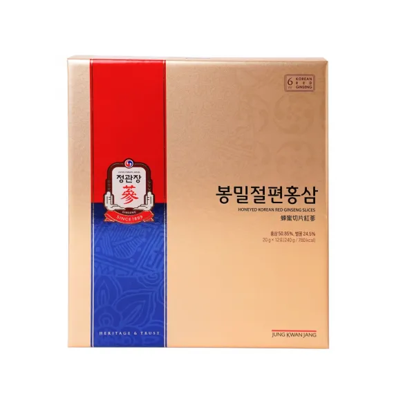 Hồng Sâm Lát Tẩm Mật Ong Chính Phủ KGC 20g X 12 Gói | Jung Kwan Jang | Kgcvietnam.vn