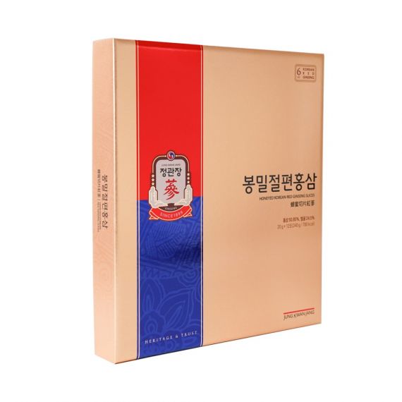 Hồng Sâm Lát Tẩm Mật Ong Chính Phủ KGC 20g X 12 Gói | Jung Kwan Jang | Kgcvietnam.vn