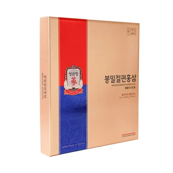 Hồng Sâm Lát Tẩm Mật Ong Chính Phủ KGC 20g X 12 Gói | Jung Kwan Jang | Kgcvietnam.vn