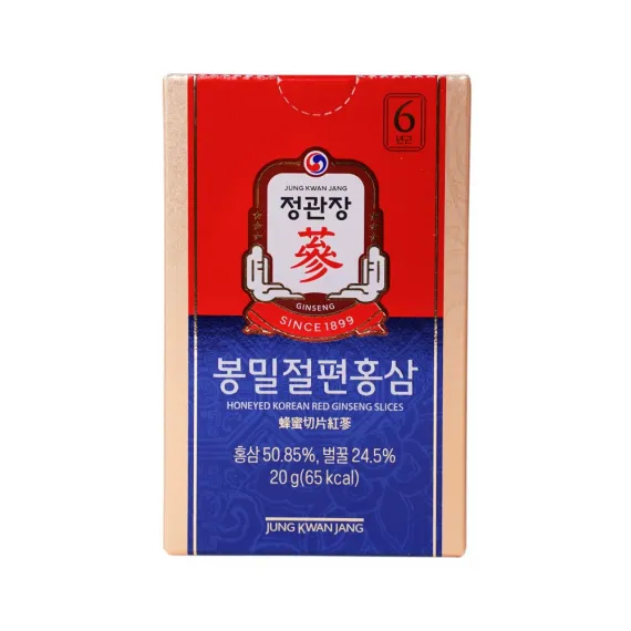 Hồng Sâm Lát Tẩm Mật Ong Chính Phủ KGC 20g X 12 Gói | Jung Kwan Jang | Kgcvietnam.vn
