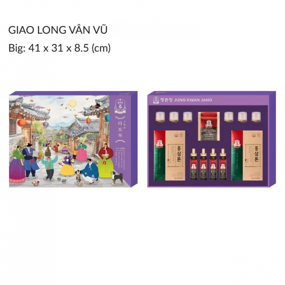 Hộp Quà Tặng Hồng Sâm Cao Cấp Jung Kwan Jang KGC GIAO LONG VÂN VŨ