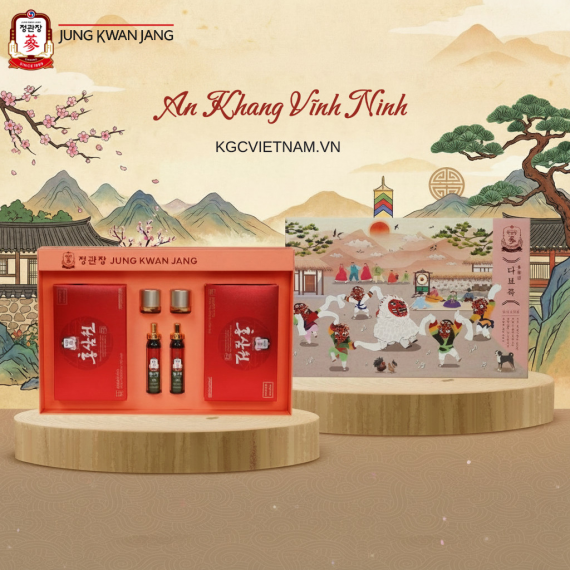 Hộp quà tặng hồng sâm KGC Jung Kwan Jang An Khang Vĩnh Ninh