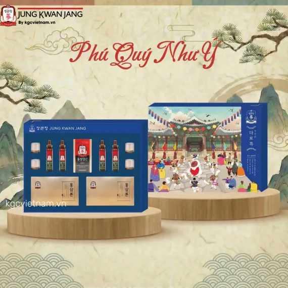 Hộp quà tặng hồng sâm KGC Jung Kwan Jang Phú Quý Như Ý