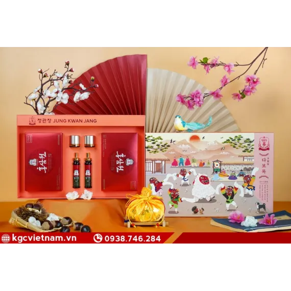 Hộp quà tặng hồng sâm KGC Jung Kwan Jang An Khang Vĩnh Ninh