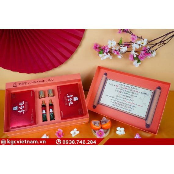 Hộp quà tặng hồng sâm KGC Jung Kwan Jang An Khang Vĩnh Ninh