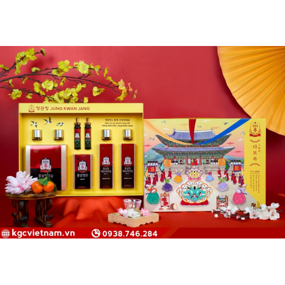 Hộp quà tặng hồng sâm KGC Jung Kwan Jang Phúc Lộc Trường Xuân