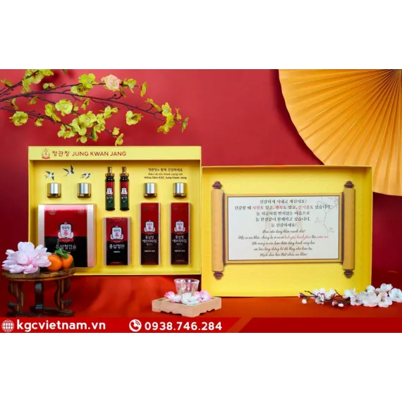 Hộp quà tặng hồng sâm KGC Jung Kwan Jang Phúc Lộc Trường Xuân