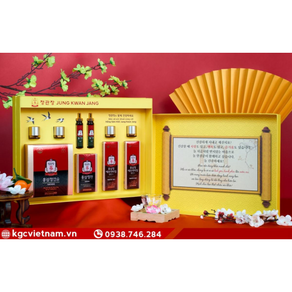 Hộp quà tặng hồng sâm KGC Jung Kwan Jang Phúc Lộc Trường Xuân
