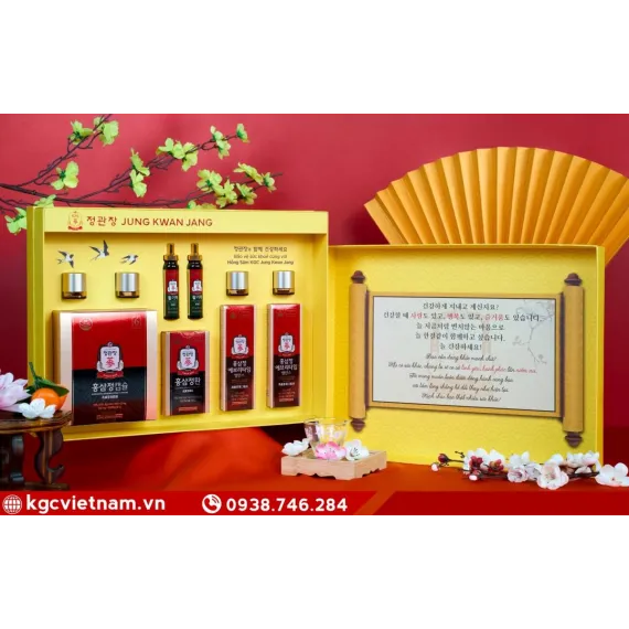 Hộp quà tặng hồng sâm KGC Jung Kwan Jang Phúc Lộc Trường Xuân