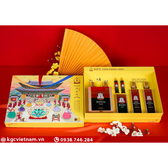 Hộp quà tặng hồng sâm KGC Jung Kwan Jang Phúc Lộc Trường Xuân